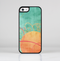 The Vintage Green Grunge Texture with Orange Skin-Sert Case for the Apple iPhone 5c