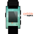 The Vintage Green Grunge Texture with Orange Skin for the Pebble SmartWatch
