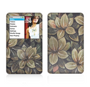 The Vintage Green Pastel Flower pattern Skin For The Apple iPod Classic