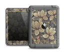 The Vintage Green Pastel Flower pattern Apple iPad Air LifeProof Fre Case Skin Set
