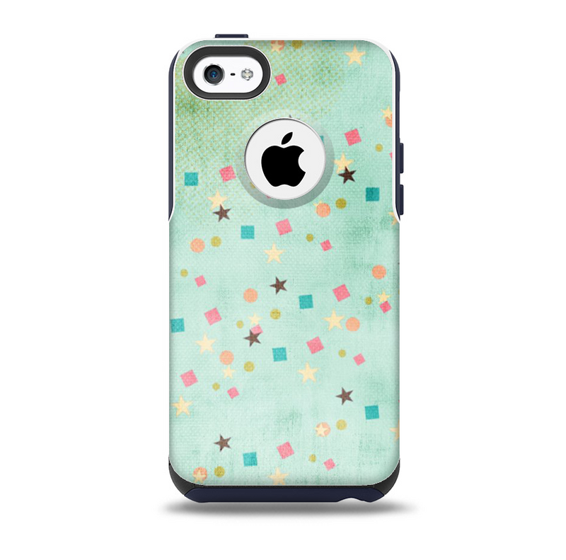 The Vintage Green Shapes Skin for the iPhone 5c OtterBox Commuter Case