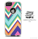 The Vintage Green Sharp Chevron Skin For The iPhone 4-4s or 5-5s Otterbox Commuter Case