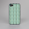 The Vintage Green & Tan Chevron Pattern Skin-Sert for the Apple iPhone 4-4s Skin-Sert Case