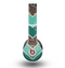 The Vintage Green & Tan Chevron Pattern V2 Skin for the Beats by Dre Original Solo-Solo HD Headphones