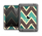 The Vintage Green & Tan Chevron Pattern V3 Apple iPad Air LifeProof Fre Case Skin Set