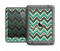 The Vintage Green & Tan Chevron Pattern V4 Apple iPad Mini LifeProof Nuud Case Skin Set