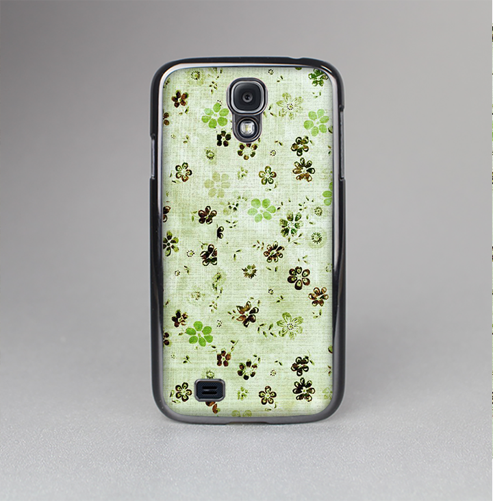 The Vintage Green Tiny Floral Skin-Sert Case for the Samsung Galaxy S4
