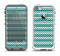 The Vintage Green & White Chevron Pattern V4 Apple iPhone 5-5s LifeProof Fre Case Skin Set