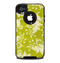 The Vintage Green & White Floral Pattern Skin for the iPhone 4-4s OtterBox Commuter Case
