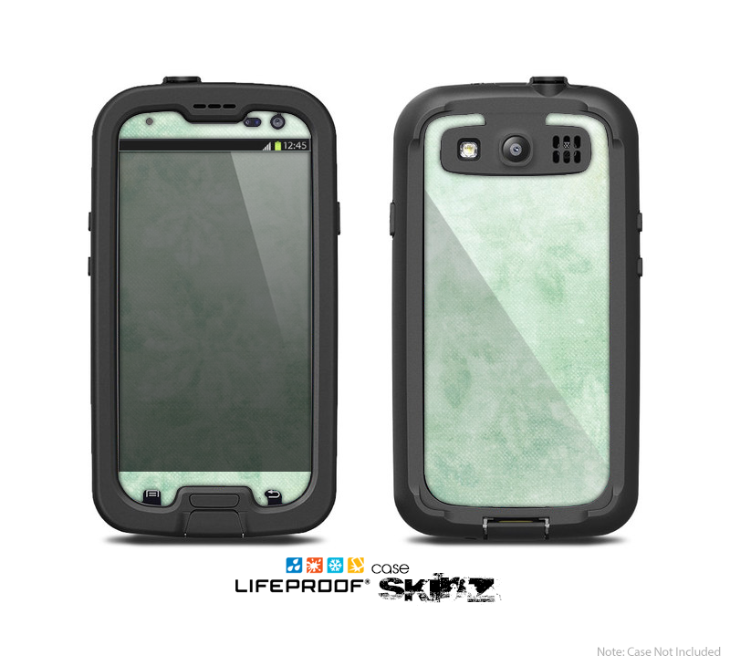 The Vintage Grungy Green Surface Skin For The Samsung Galaxy S3 LifeProof Case