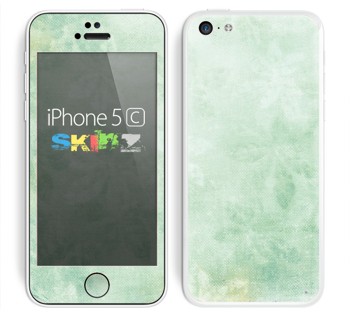 The Vintage Grungy Green Surface Skin for the Apple iPhone 5c