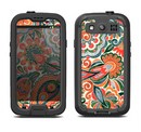 The Vintage Hand-Painted Coral Abstract Pattern Samsung Galaxy S3 LifeProof Fre Case Skin Set