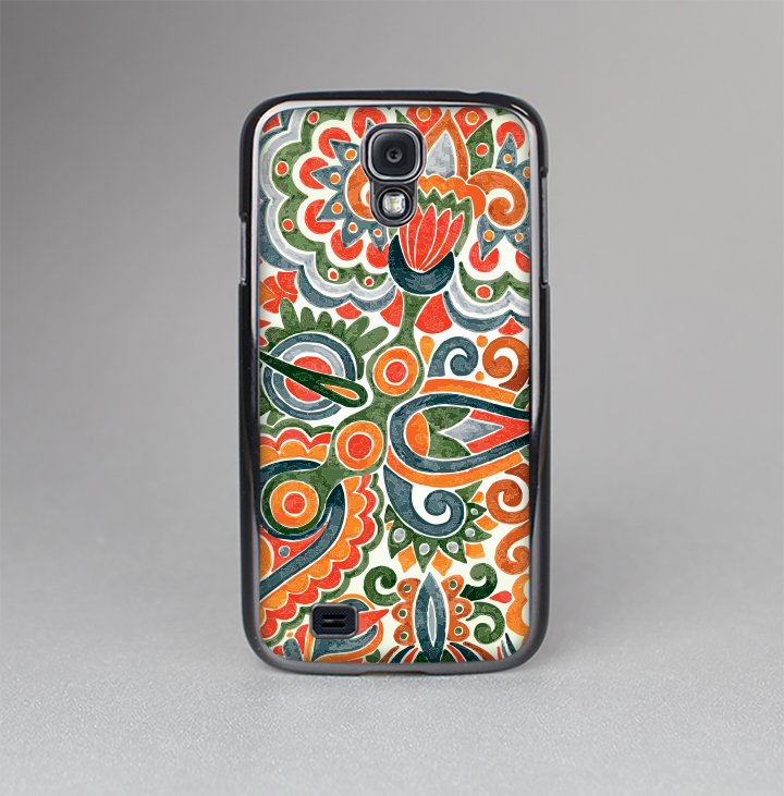 The Vintage Hand-Painted Coral Abstract Pattern Skin-Sert Case for the Samsung Galaxy S4