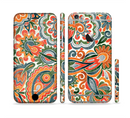 The Vintage Hand-Painted Coral Abstract Pattern Sectioned Skin Series for the Apple iPhone 6