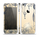 The Vintage Hanging Clocks and Keys Skin Set for the Apple iPhone 5