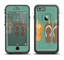The Vintage Hanging Flip-Flops Apple iPhone 6/6s LifeProof Fre Case Skin Set