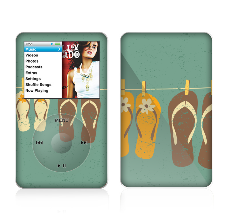 The Vintage Hanging Flip-Flops Skin For The Apple iPod Classic