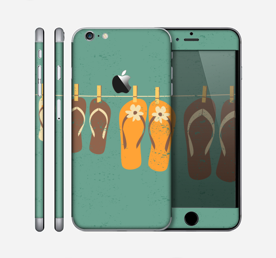 The Vintage Hanging Flip-Flops Skin for the Apple iPhone 6 Plus