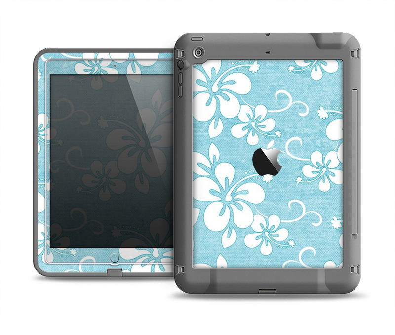 The Vintage Hawaiian Floral Apple iPad Mini LifeProof Fre Case Skin Set