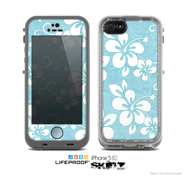 The Vintage Hawaiian Floral Skin for the Apple iPhone 5c LifeProof Case