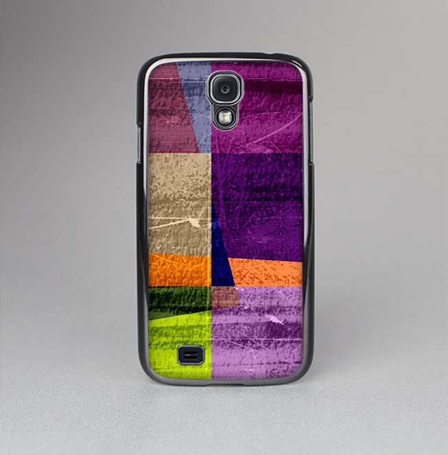 The Vintage Highlighted Panels of Color Skin-Sert Case for the Samsung Galaxy S4