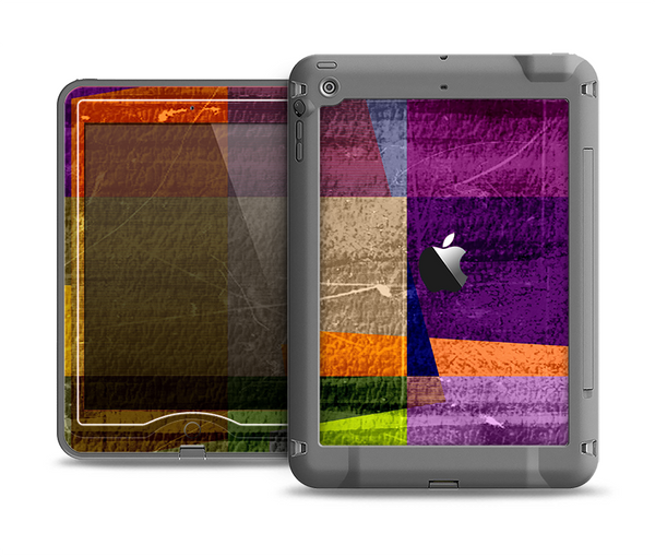 The Vintage Highlighted Panels of Color Apple iPad Mini LifeProof Nuud Case Skin Set