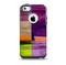 The Vintage Highlighted Panels of Color Skin for the iPhone 5c OtterBox Commuter Case