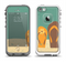 The Vintage His & Her Flip Flops Beach Scene Apple iPhone 5-5s LifeProof Fre Case Skin Set
