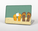 The Vintage His & Her Flip Flops Beach Scene Skin for the Apple MacBook Pro 15"