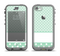 The Vintage Light Green Polka Dot With White Strip Apple iPhone 5c LifeProof Nuud Case Skin Set