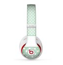 The Vintage Light Green Polka Dot With White Strip Skin for the Beats by Dre Studio (2013+ Version) Headphones