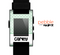 The Vintage Light Green Polka Dot With White Strip Skin for the Pebble SmartWatch