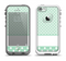 The Vintage Light Green Polka Dot With White Strip copy Apple iPhone 5-5s LifeProof Fre Case Skin Set