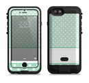 the vintage light green polka dot with white strip copy  iPhone 6/6s Plus LifeProof Fre POWER Case Skin Kit