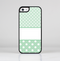 The Vintage Light Green Polka Dot With White Strip copy Skin-Sert Case for the Apple iPhone 5c