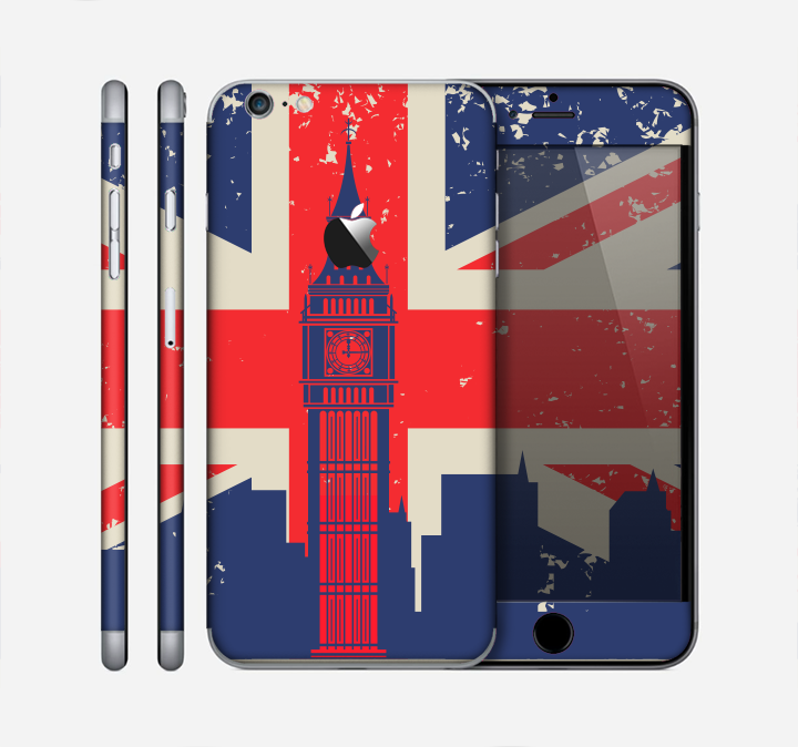 The Vintage London England Flag Skin for the Apple iPhone 6 Plus