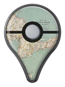 The Vintage Map of Cape Cod  Pokémon GO Plus Vinyl Protective Decal Skin Kit