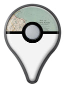 The Vintage Map of Cape Cod  Pokémon GO Plus Vinyl Protective Decal Skin Kit
