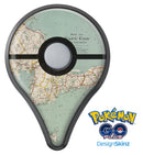 The Vintage Map of Cape Cod  Pokémon GO Plus Vinyl Protective Decal Skin Kit
