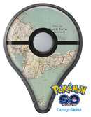 The Vintage Map of Cape Cod  Pokémon GO Plus Vinyl Protective Decal Skin Kit
