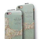 The Vintage Map of Cape Cod iPhone 6/6s or 6/6s Plus 2-Piece Hybrid INK-Fuzed Case