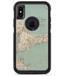 The Vintage Map of Cape Cod  4 - iPhone X OtterBox Case & Skin Kits