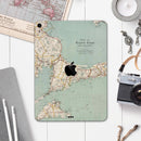 The Vintage Map of Cape Cod  - Full Body Skin Decal for the Apple iPad Pro 12.9", 11", 10.5", 9.7", Air or Mini (All Models Available)