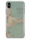 The Vintage Map of Cape Cod  - iPhone X Clipit Case