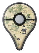 The Vintage Map of Pirate Islands Pokémon GO Plus Vinyl Protective Decal Skin Kit