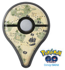 The Vintage Map of Pirate Islands Pokémon GO Plus Vinyl Protective Decal Skin Kit