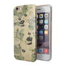 The Vintage Map of Pirate Islands iPhone 6/6s or 6/6s Plus 2-Piece Hybrid INK-Fuzed Case