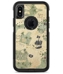 The Vintage Map of Pirate Islands 3 - iPhone X OtterBox Case & Skin Kits