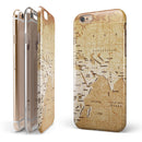 The Vintage Mother Russia Map Pattern iPhone 6/6s or 6/6s Plus 2-Piece Hybrid INK-Fuzed Case
