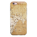 The Vintage Mother Russia Map Pattern iPhone 6/6s or 6/6s Plus 2-Piece Hybrid INK-Fuzed Case